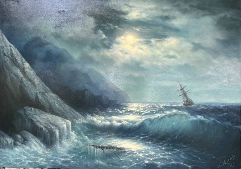 Original Impressionism Seascape Paintings by Narinart Armgallery
