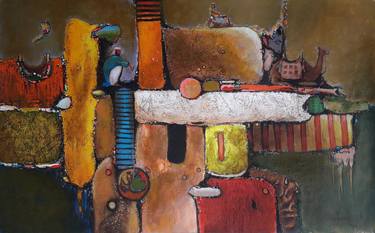 Original Abstract Cities Paintings by Narinart Armgallery