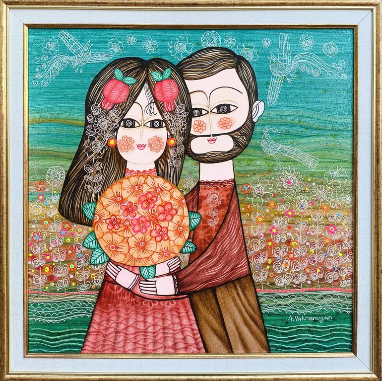 Original Modern Love Painting by Narinart Armgallery