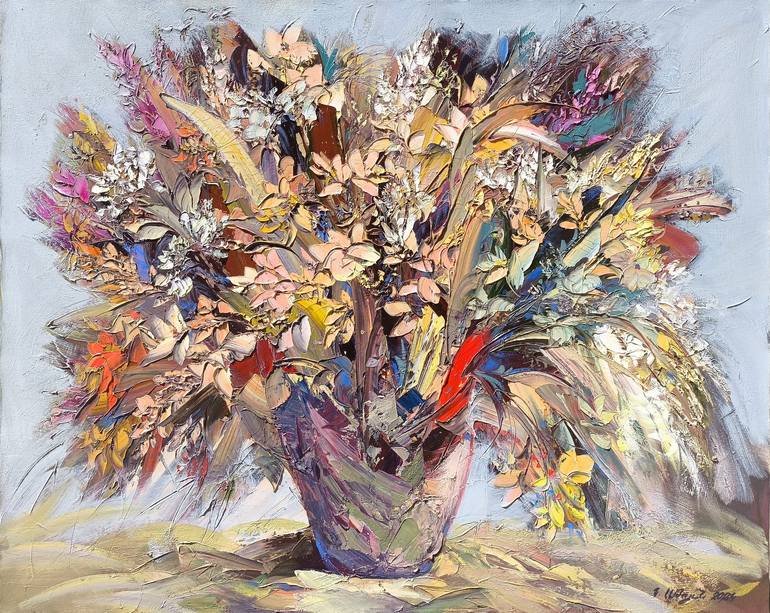Original Abstract Floral Paintings by Narinart Armgallery