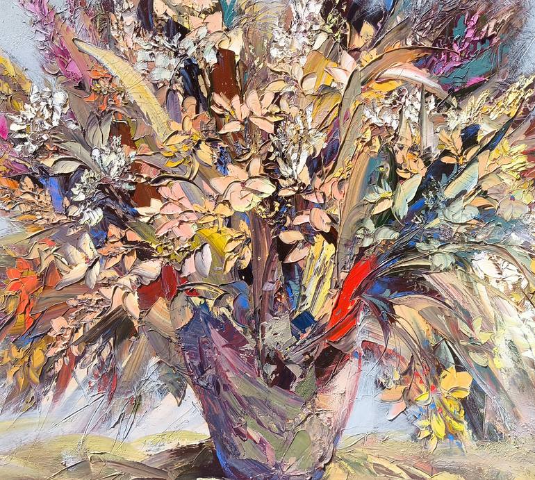 Original Abstract Floral Painting by Narinart Armgallery