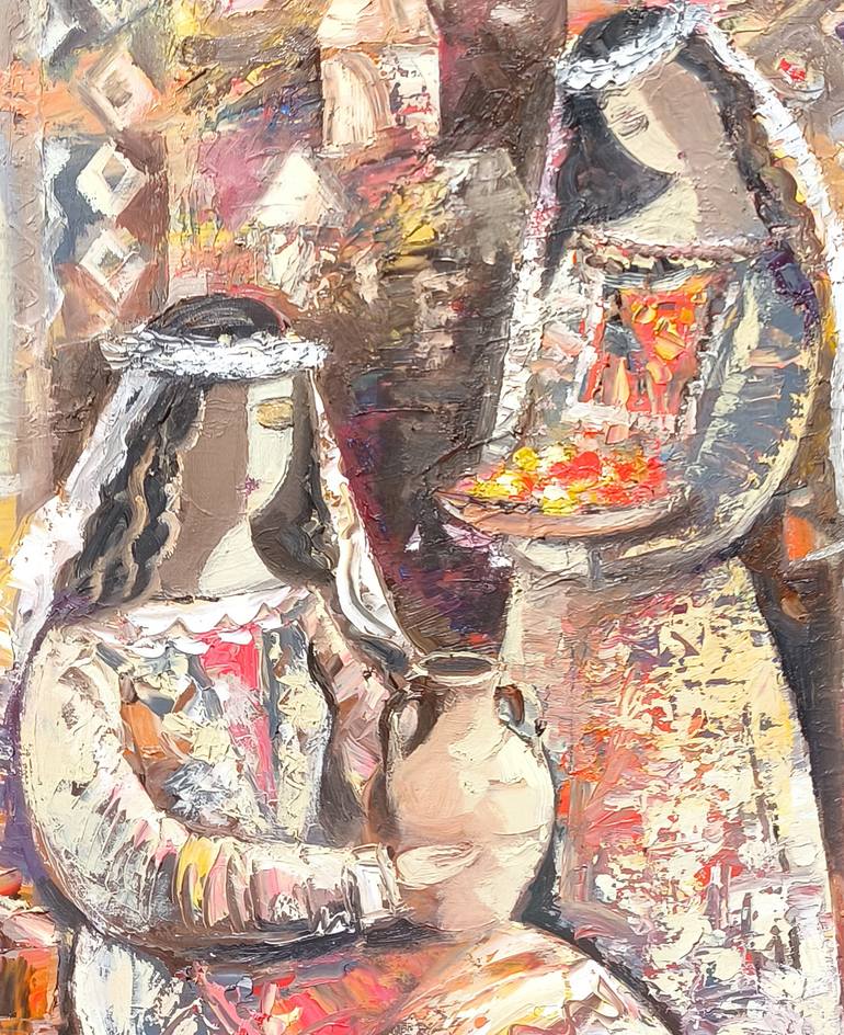 Original Abstract People Painting by Narinart Armgallery