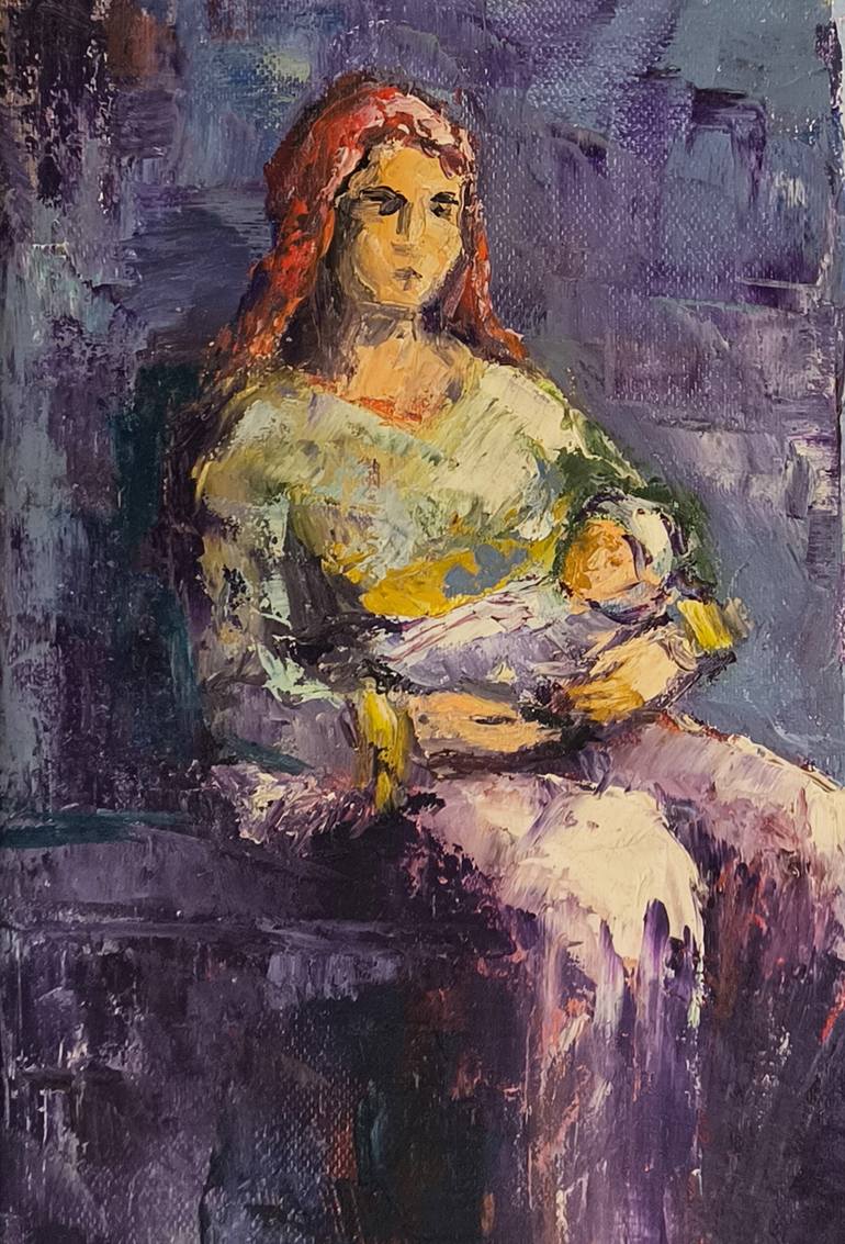 Original Abstract Expressionism People Painting by Narinart Armgallery