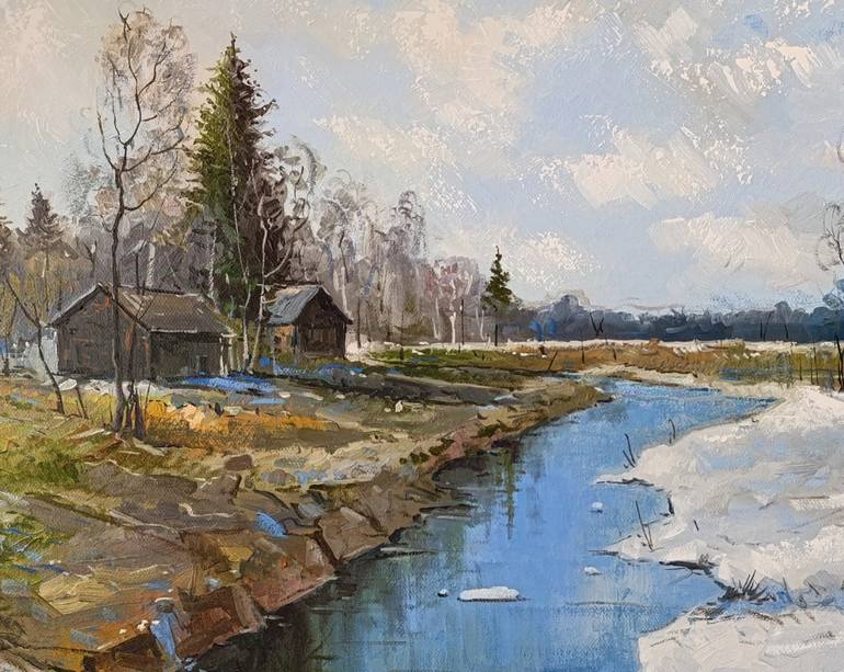 Original Impressionism Landscape Painting by Narinart Armgallery