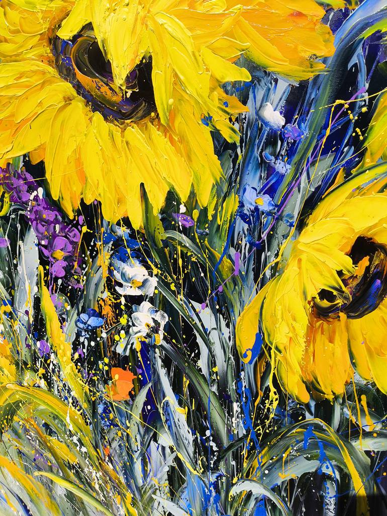 Original Impressionism Floral Painting by Narinart Armgallery