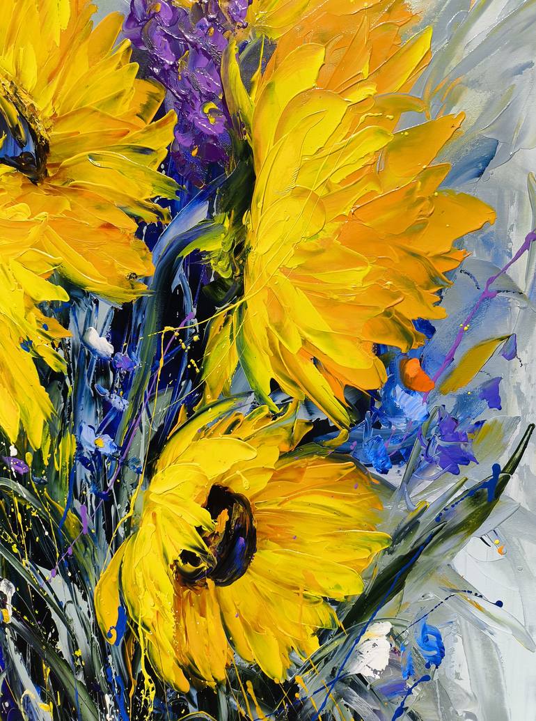 Original Impressionism Floral Painting by Narinart Armgallery