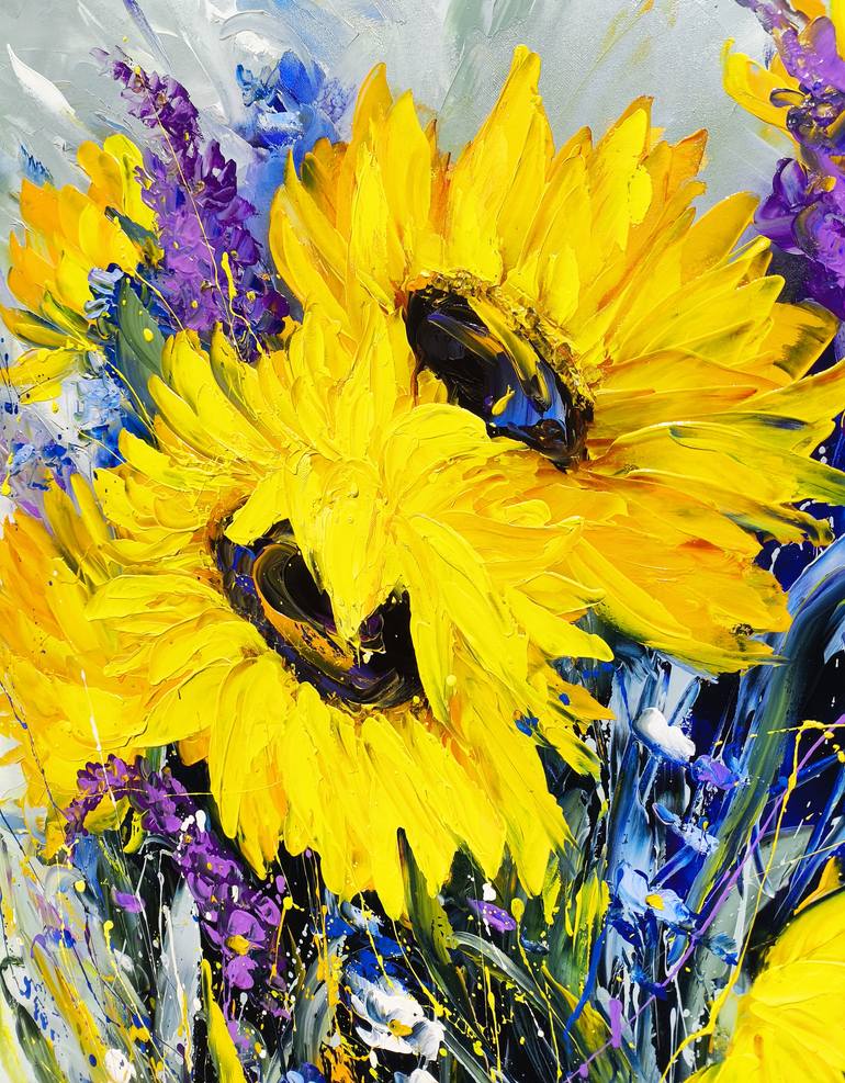 Original Impressionism Floral Painting by Narinart Armgallery