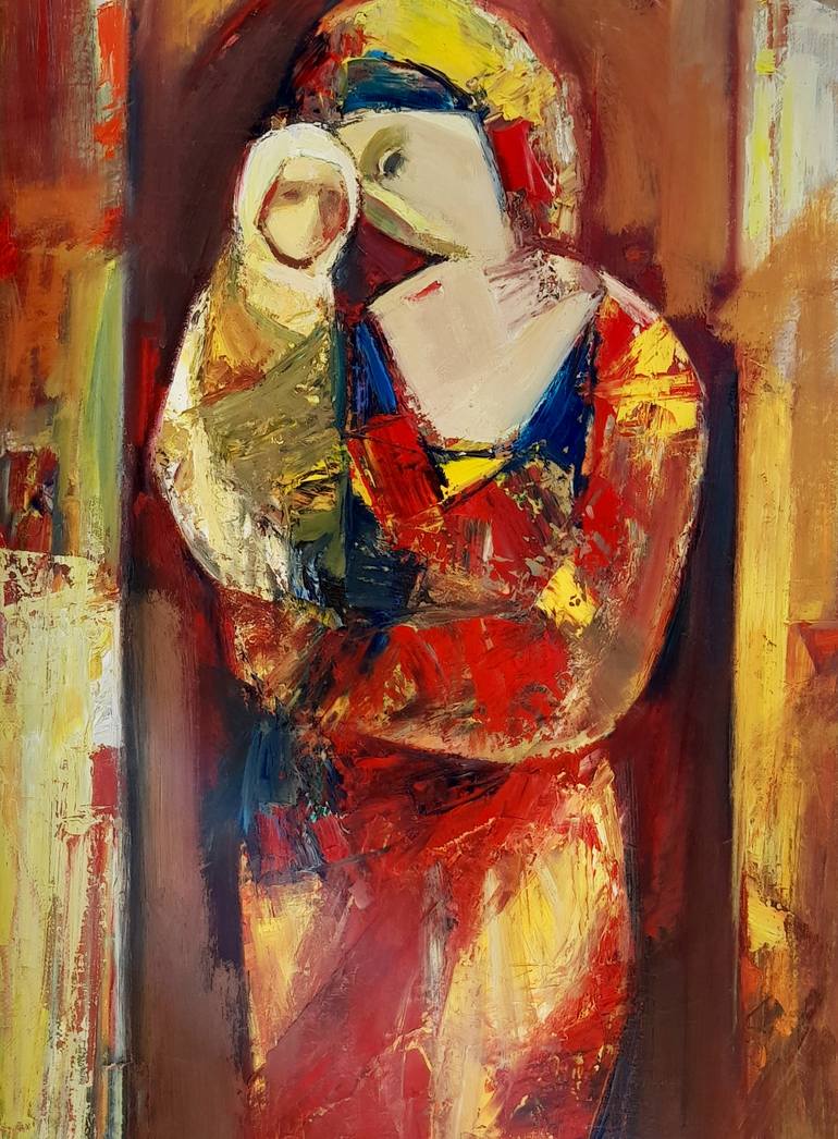 Original Abstract Expressionism People Painting by Narinart Armgallery