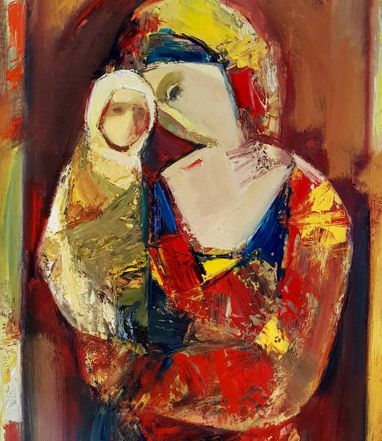 Original Abstract Expressionism People Painting by Narinart Armgallery