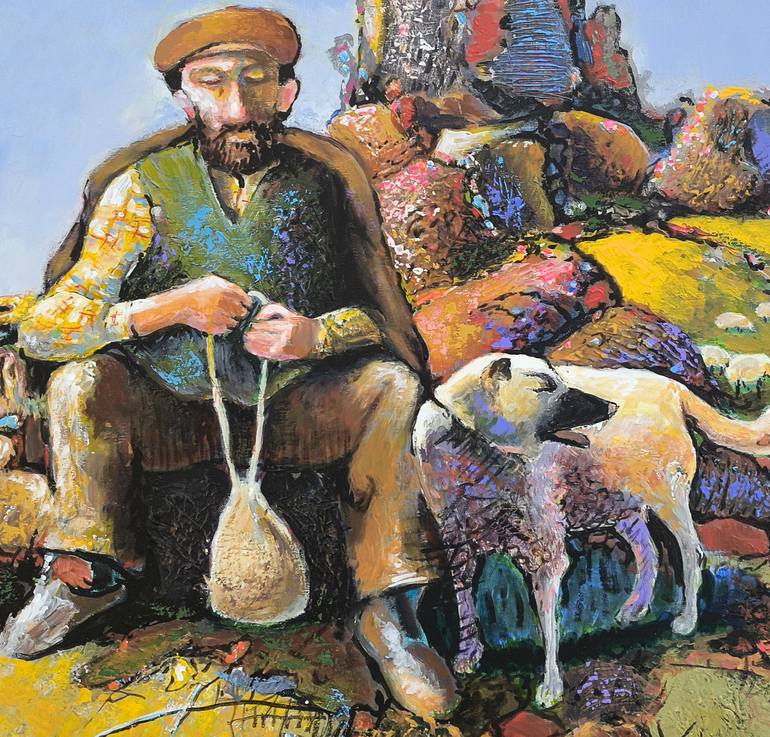 Original Impressionism Rural Life Painting by Narinart Armgallery