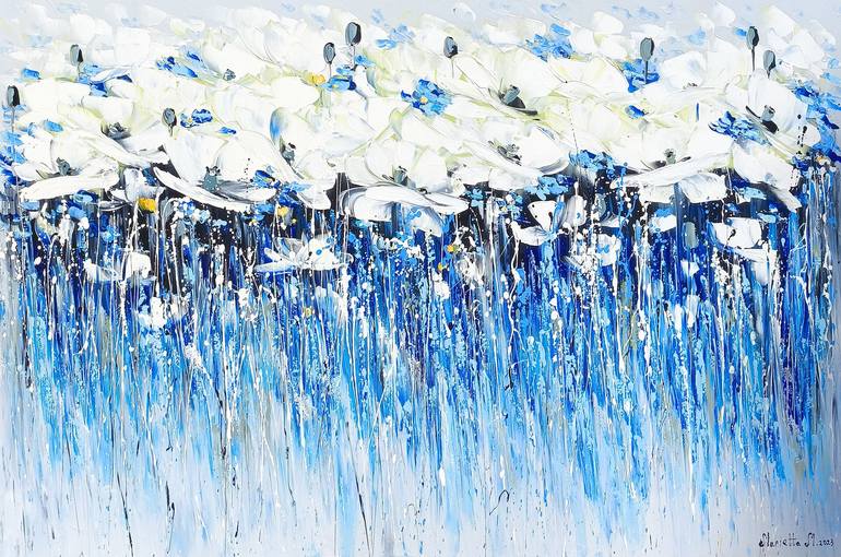 Original Abstract Floral Paintings by Narinart Armgallery