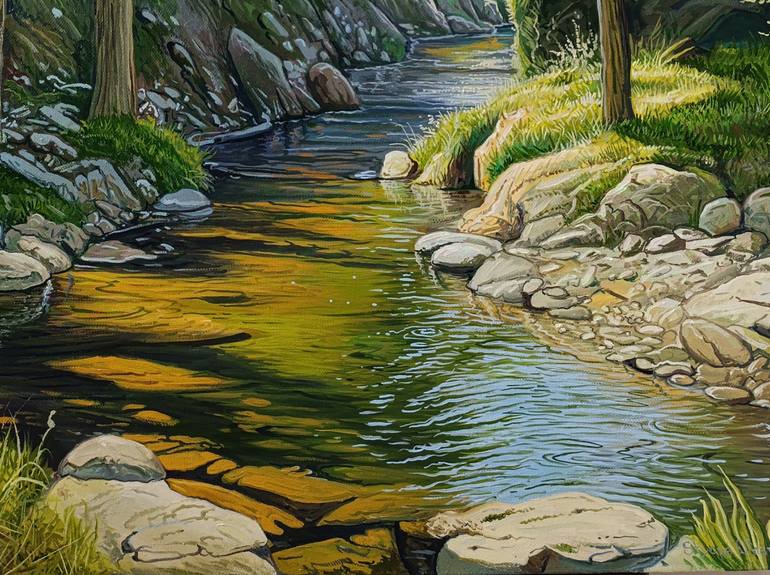 Original Realism Landscape Painting by Narinart Armgallery