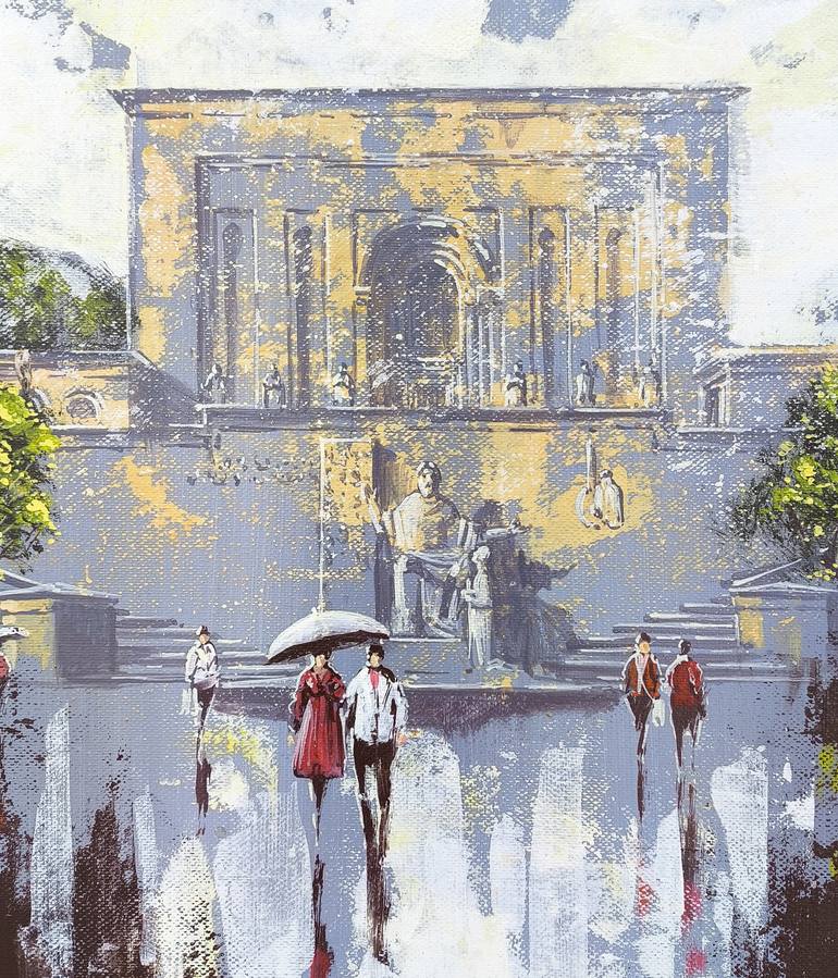 Original Impressionism Architecture Painting by Narinart Armgallery