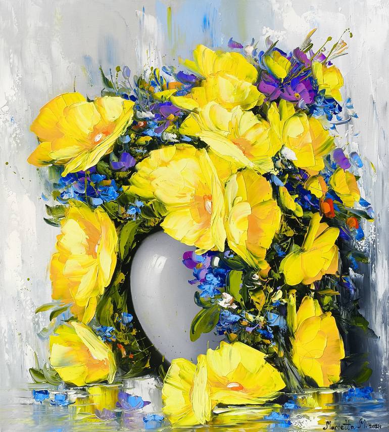 Original Modern Floral Paintings by Narinart Armgallery