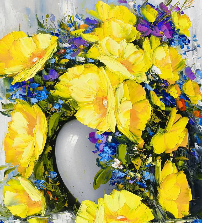 Original Impressionism Floral Painting by Narinart Armgallery