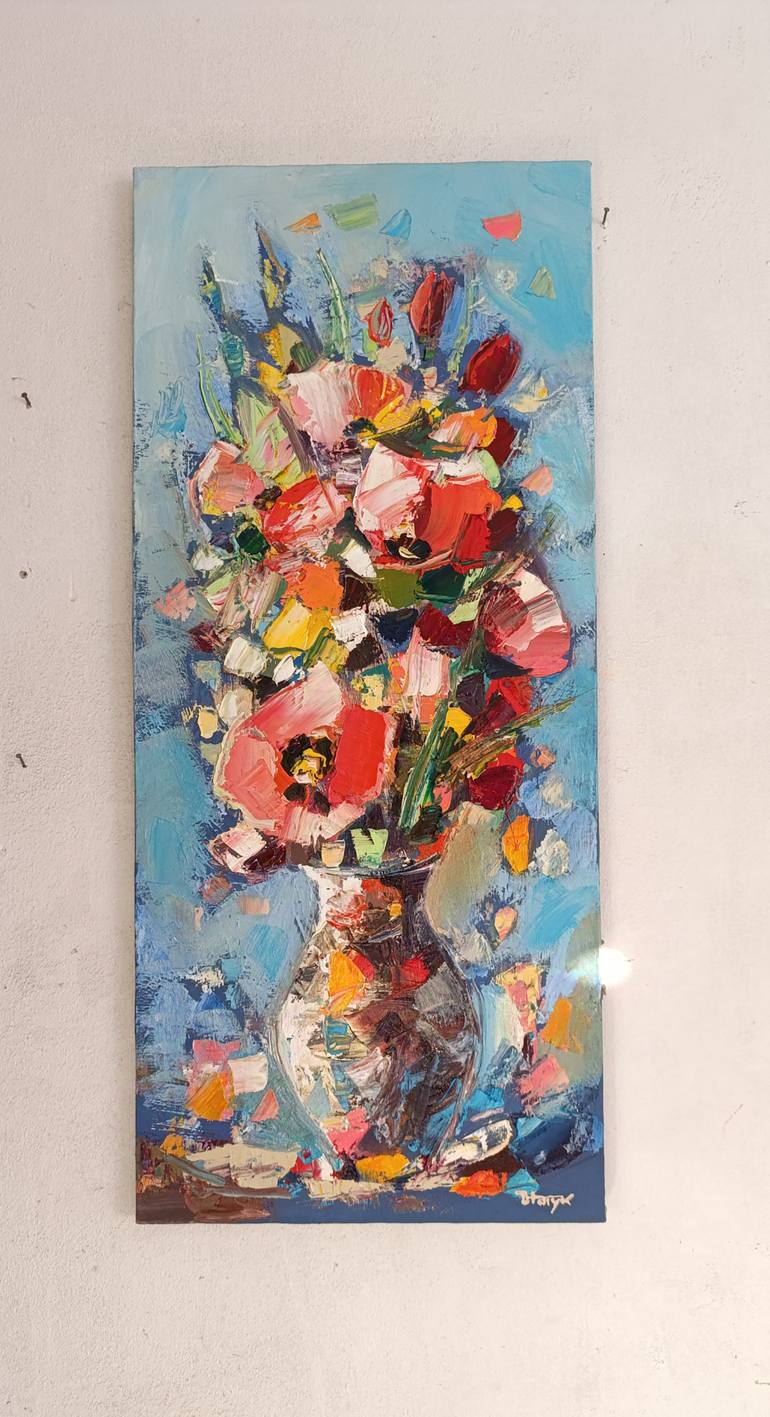Original Abstract Floral Painting by Narinart Armgallery