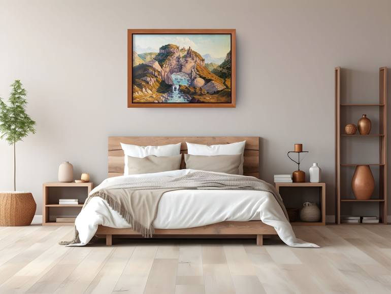 Original Surrealism Landscape Painting by Narinart Armgallery