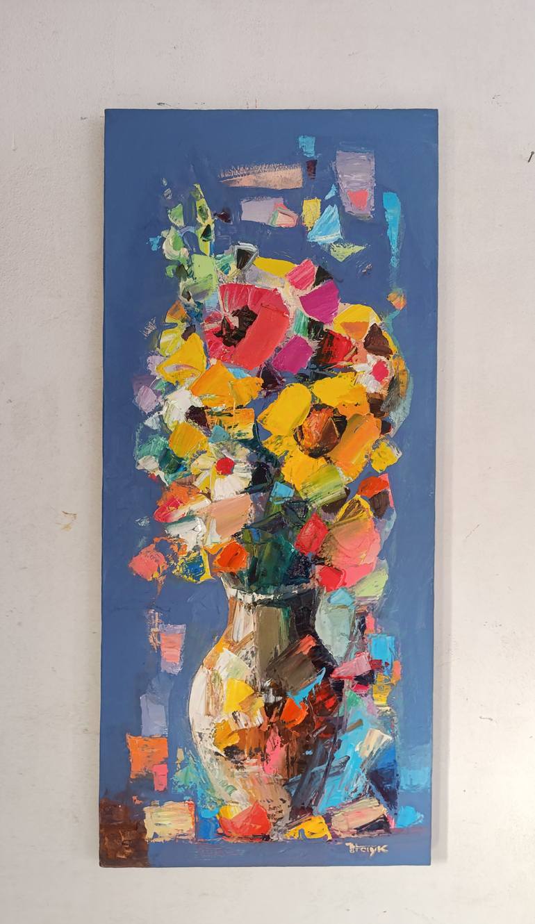 Original Abstract Floral Painting by Narinart Armgallery