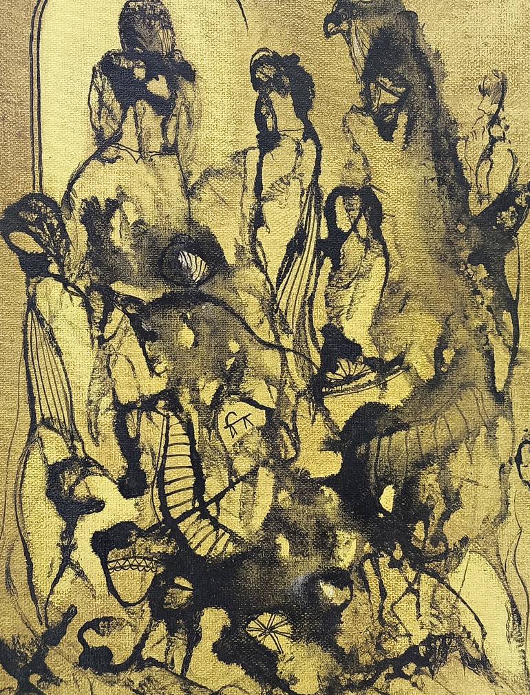 Original Abstract People Painting by Narinart Armgallery