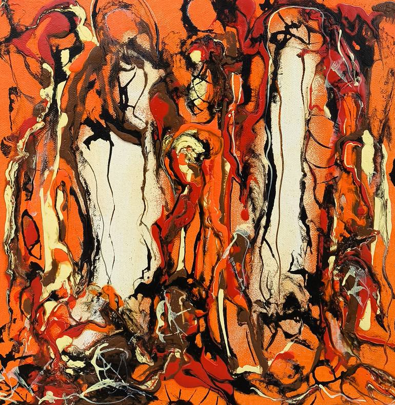 Original Abstract People Painting by Narinart Armgallery
