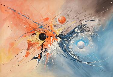 Original Abstract Outer Space Paintings by Narinart Armgallery