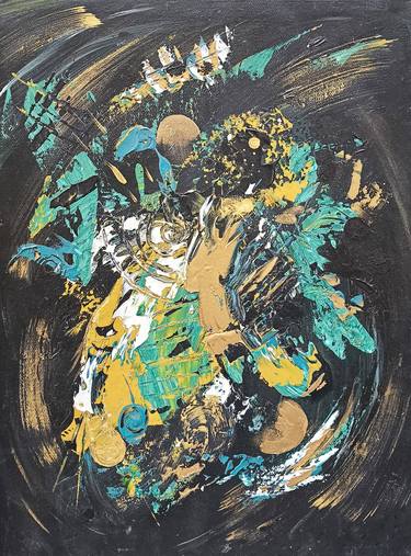 Original Abstract Outer Space Paintings by Narinart Armgallery