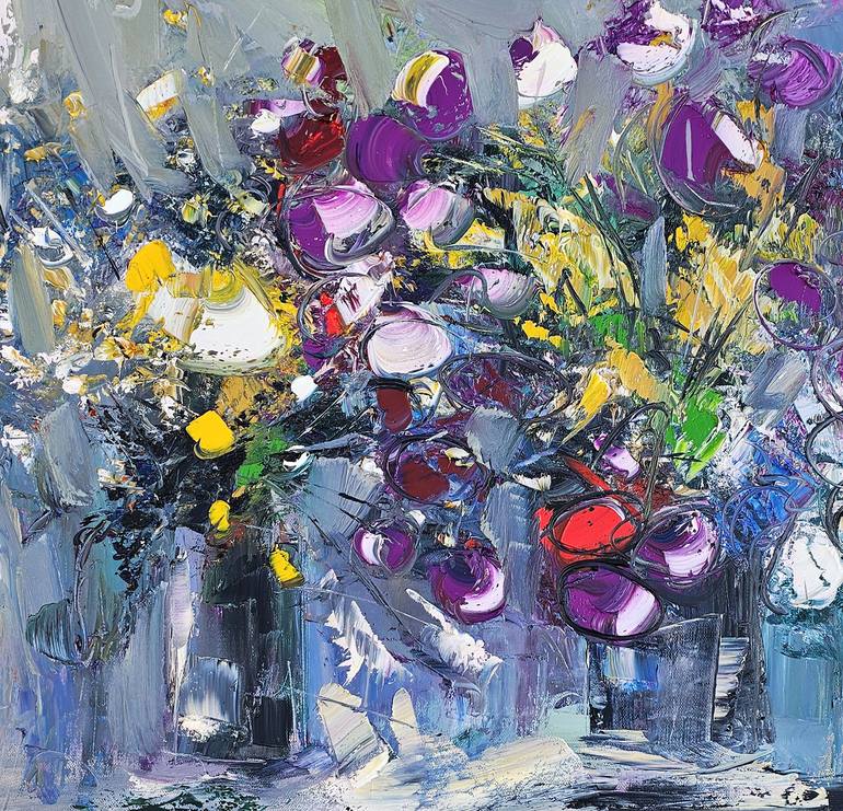 Original Impressionism Floral Painting by Narinart Armgallery
