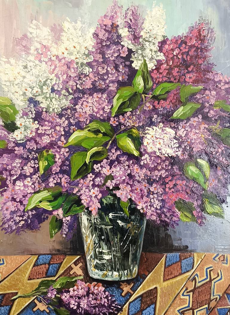 Original Impressionism Floral Painting by Narinart Armgallery
