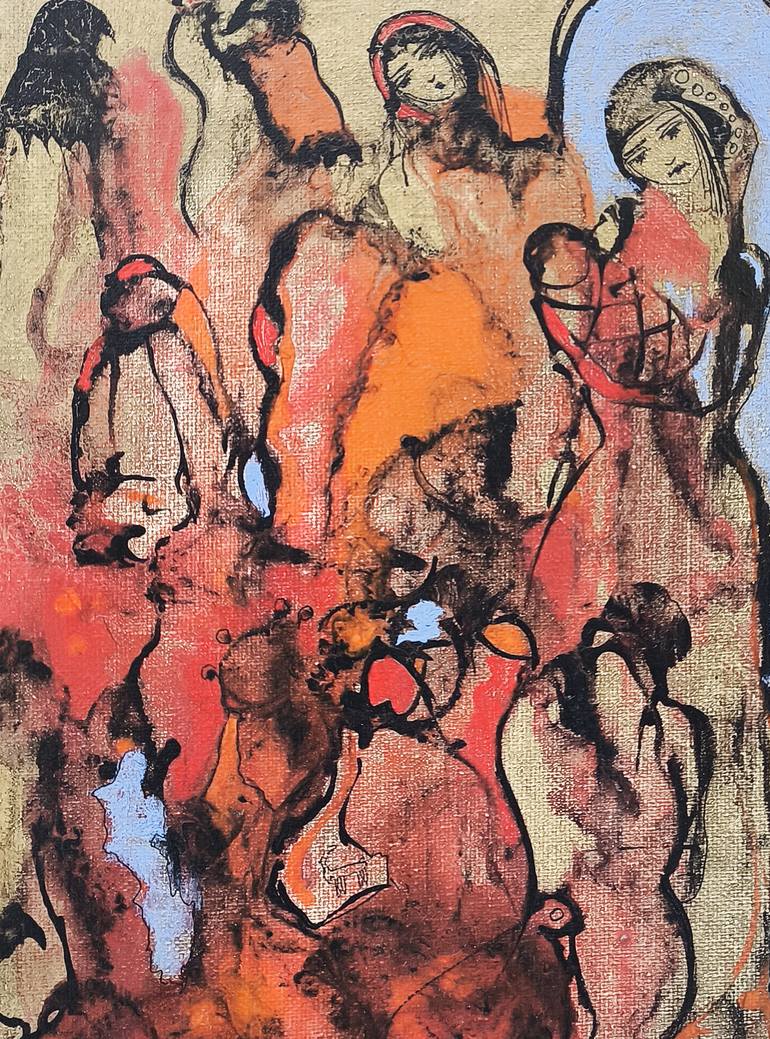 Original Abstract Classical Mythology Painting by Narinart Armgallery