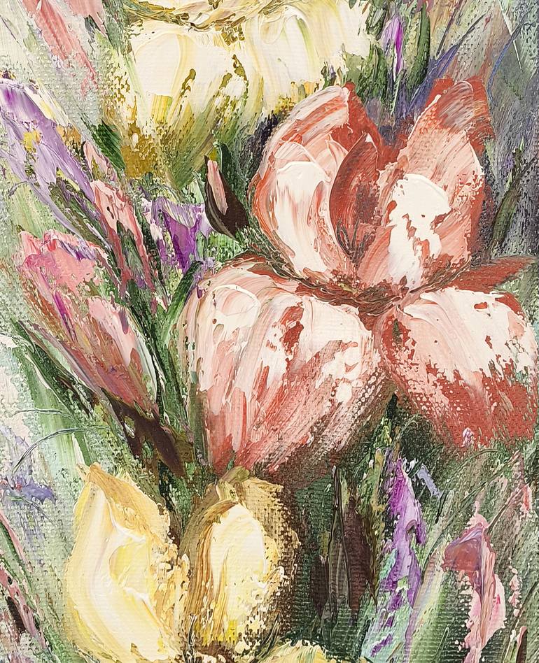 Original Impressionism Floral Painting by Narinart Armgallery