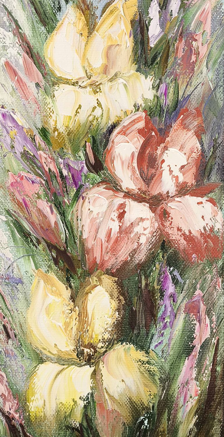 Original Impressionism Floral Painting by Narinart Armgallery