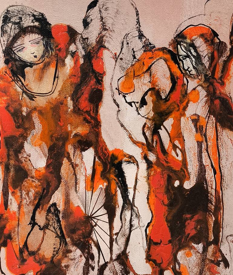 Original Abstract Classical Mythology Painting by Narinart Armgallery