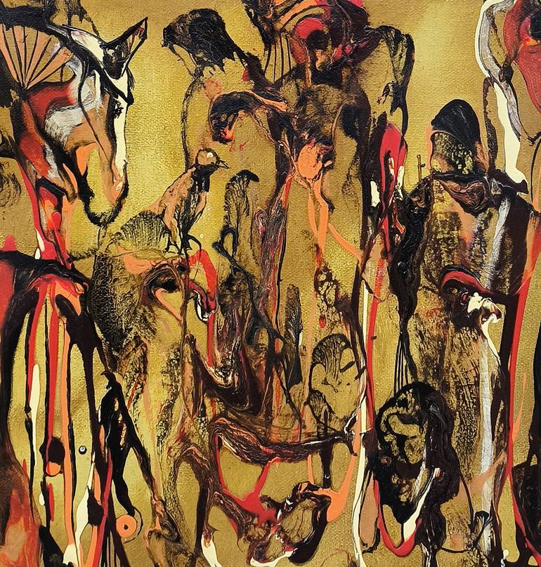 Original Abstract Classical Mythology Painting by Narinart Armgallery