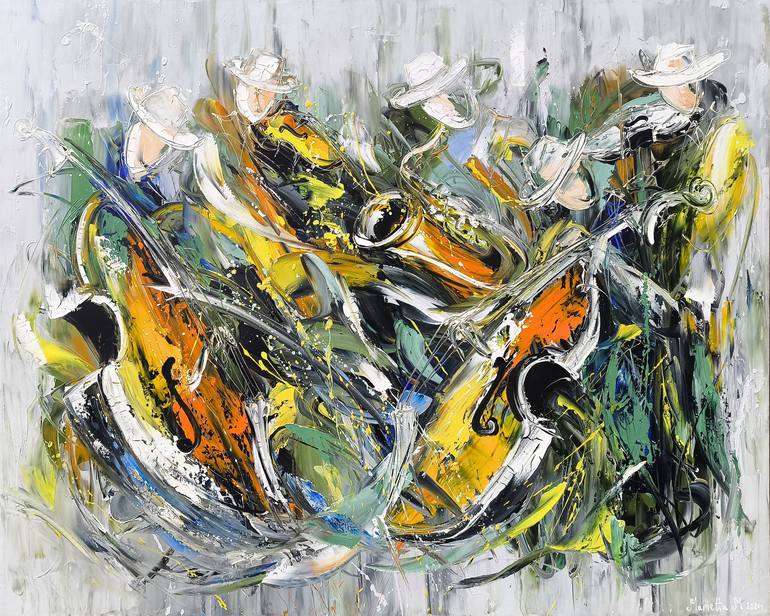 Original Abstract Music Paintings by Narinart Armgallery