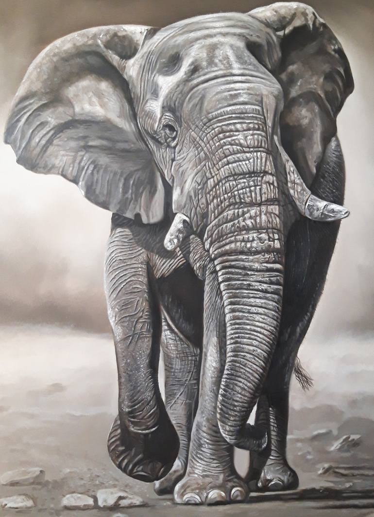 Original Photorealism Animal Painting by Narinart Armgallery