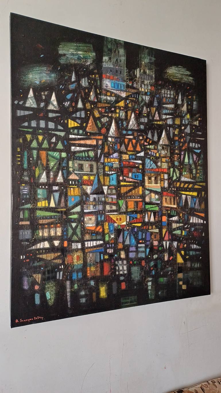 Original Impressionism Cities Painting by Narinart Armgallery