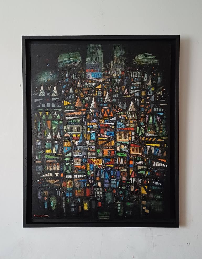 Original Impressionism Cities Painting by Narinart Armgallery