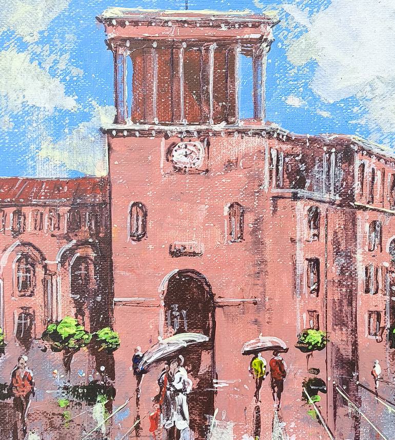 Original Impressionism Architecture Painting by Narinart Armgallery