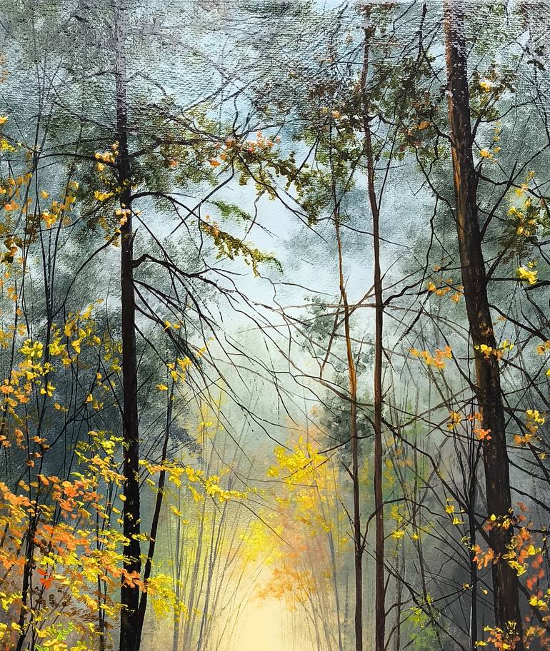 Original Impressionism Landscape Painting by Narinart Armgallery