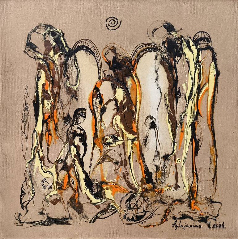 Original Abstract People Paintings by Narinart Armgallery