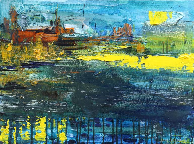 Original Abstract Seascape Paintings by Narinart Armgallery