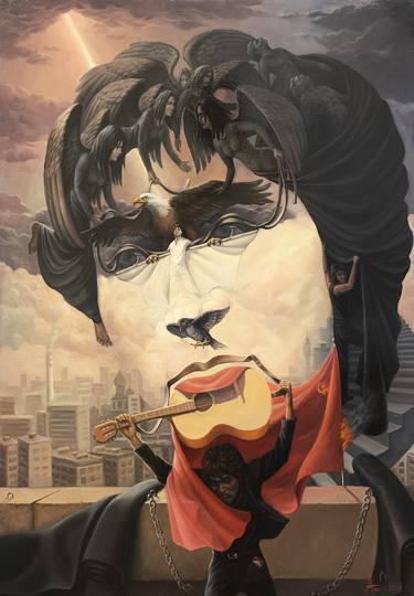 Original Surrealism Pop Culture/Celebrity Paintings by Narinart Armgallery