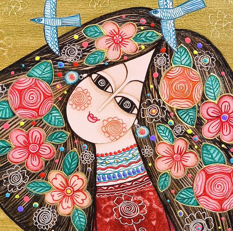 Original Abstract People Painting by Narinart Armgallery