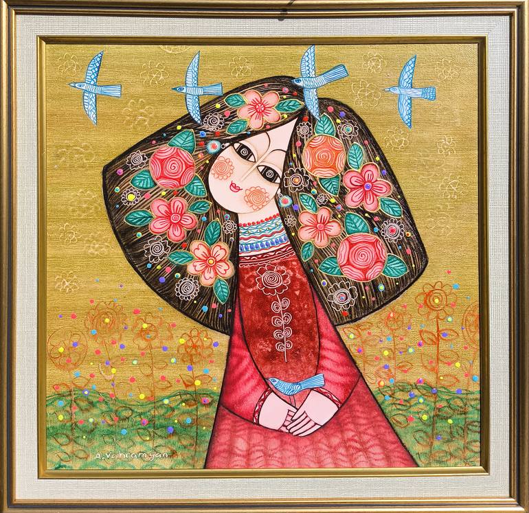 Original Abstract People Painting by Narinart Armgallery