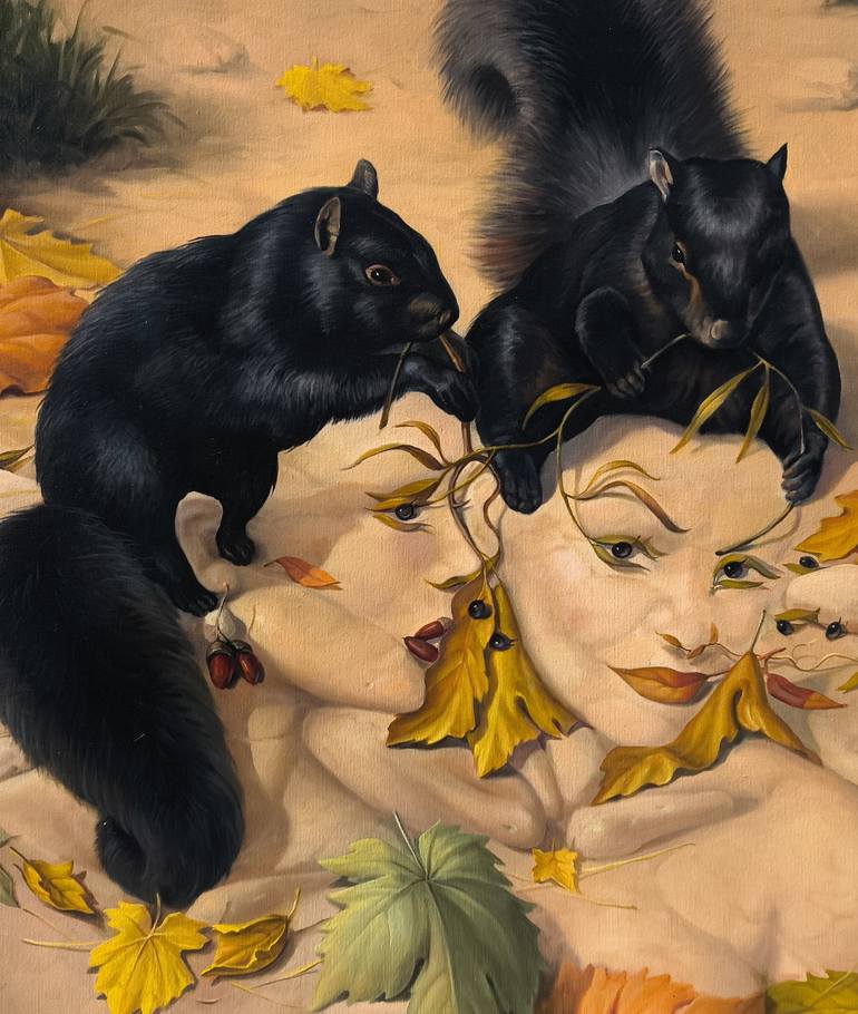 Original Surrealism Women Painting by Narinart Armgallery