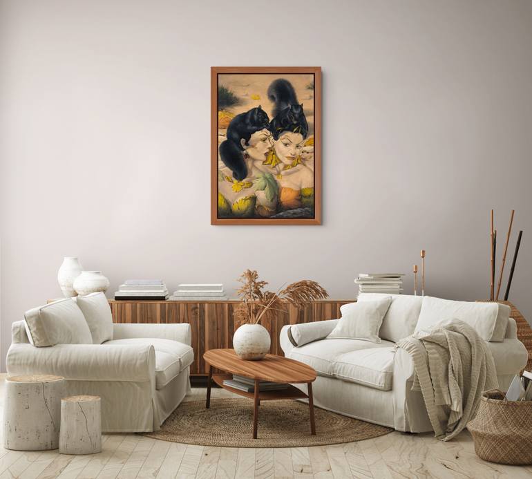 Original Surrealism Women Painting by Narinart Armgallery