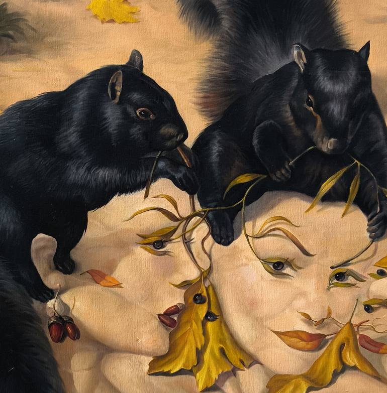 Original Surrealism Women Painting by Narinart Armgallery
