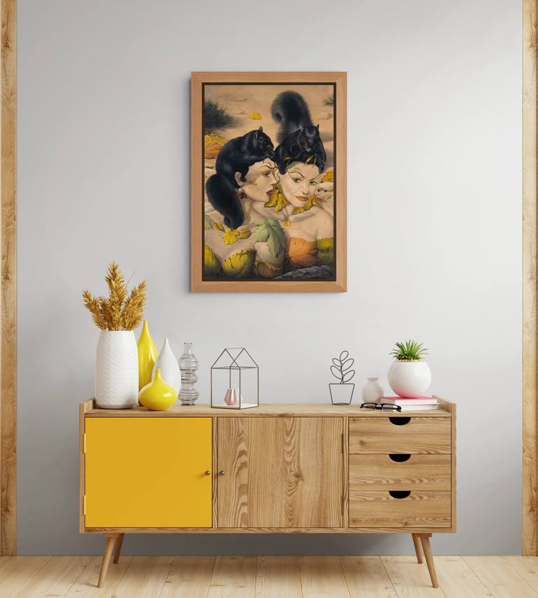 Original Surrealism Women Painting by Narinart Armgallery