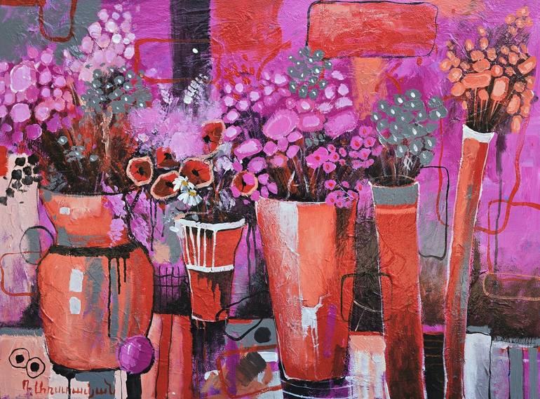 Original Impressionism Floral Paintings by Narinart Armgallery