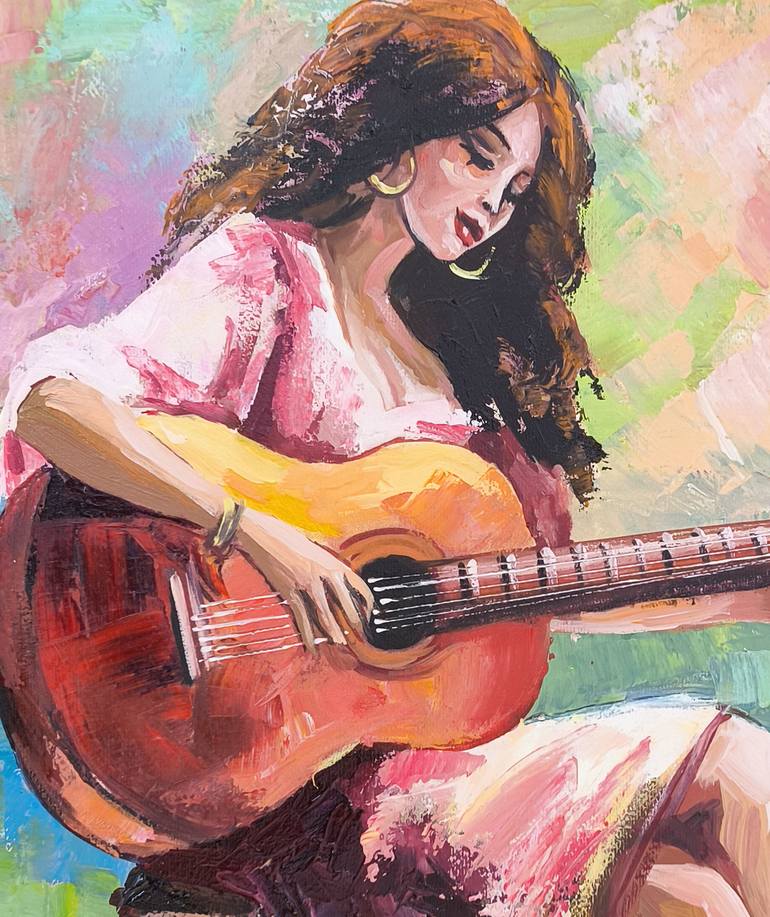 Original Impressionism Music Painting by Narinart Armgallery